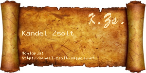 Kandel Zsolt névjegykártya